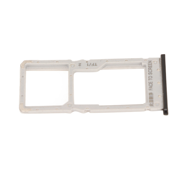 SIM-kortbakke Plast Velmonteret lagerkortholder til Xiaomi Redmi Note 6 Pro Smartphone Sort