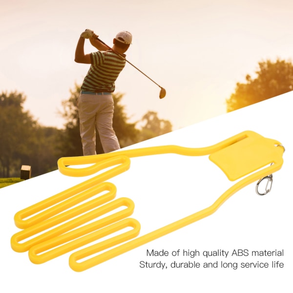2 ST ABS Gula Golfhandskar Hållare Hållare Rackskydd Bår Formare Stödram Fäste Verktyg Gul