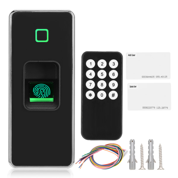 125khz RFID metall vanntett fingeravtrykk kort uavhengig tilgangskontroll alt-i-ett tilgangskontroll maskin