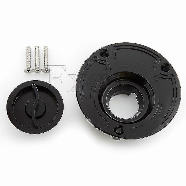 For Yamaha Fz6 Fz8 Fz6r Fz1 R1 R6 R6s Fjr1300 Mt09 Mt07 Xj6 Xsr700 Aluminium CNC Motorsykkel Drivstofftanklokk Gasslokk Deksel Nøkkelfri Zekai sølv