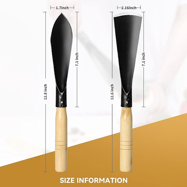Hagespade i manganstål - Slitesterk og bøye-resistent hagespade for planting og hagearbeid