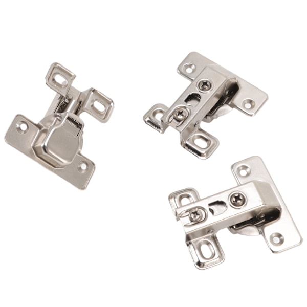 3 stk sammenleggbare hengsler sinklegering 180 graders integrert kort arm hengselsett maskinvare for skap garderobe dør bord