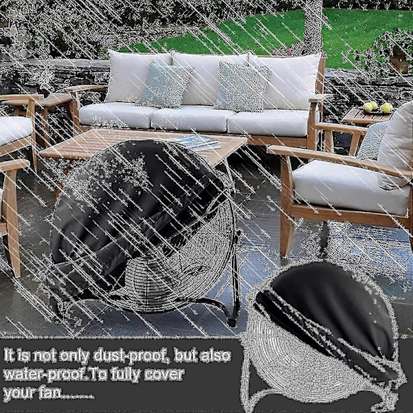 Beskyttelsescover til ventilator, højhastigheds gulvventilator, vandtæt og støvtæt cover, 61*19*61cm -CNSZ