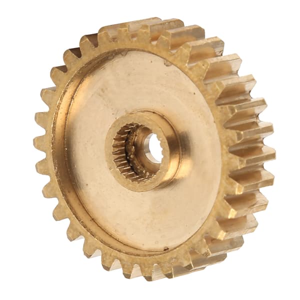 Cylindrisk gear messing 30 tænder til servo 25 tænders spline 0,8 Mod industriel robotdel 4305‑0025‑0030