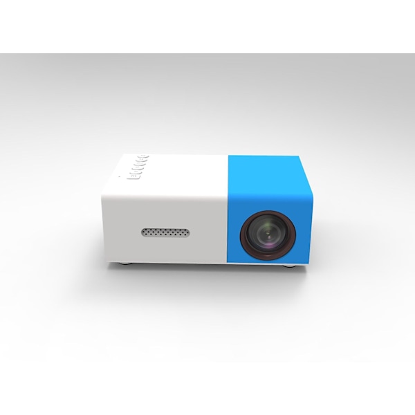 Mini - projektor, 1080p bærbar videoprojektor, utendørs kinoprojektor, LED hjemmekinoprojektor, (blå)
