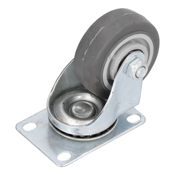 Hjul Industriel Silent 360° Styring 2-Lagers TPR Gummiutstyr Dia75mm Grå