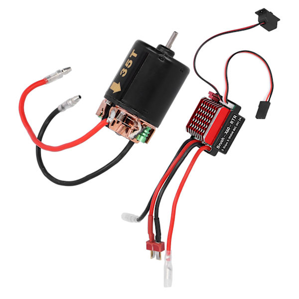 540 Harjattu moottori 360A ESC T-pistokkeella, sopii tamiya 1/10 RC Car Model35T