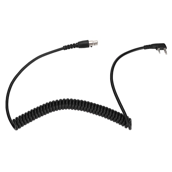 2-polet til 5-polet spolekabel til Kenwood/HYT/Baofeng/Relm tovejsradioer og headsets