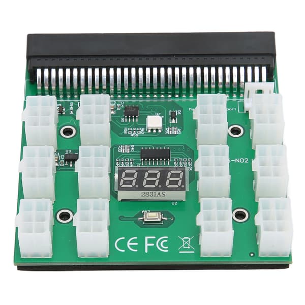 Strømforsyning Breakouts Board Adapter PCB-procesunderstøttelse 1600W 12V 6 PIN Høj sikkerhedsydelse Breakouts Board Modul