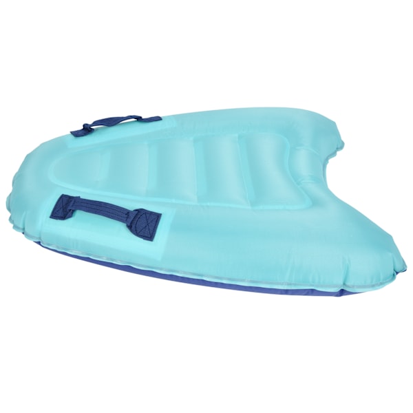 Uppblåsbar flytande bräda bärbar lätt simning lärande strand bodyboard med handtagBlå