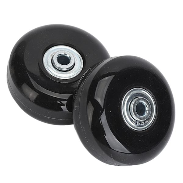 2 stk. bagagekuffert udskiftningshjul universelle gummi drejehjul lejer reparationskits med installationsværktøj 56x24mm / 2.2x0.9in