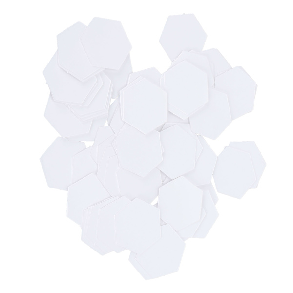 100 stk PatchWork-mal Hex Papirmodellbrett Quilting Syhåndverk DIY Sømbåndsverktøy (22mm Hex)