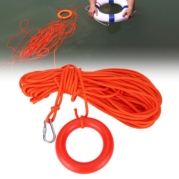 8mm nylon kelluva hengenpelastuslanka Snorklausköysi Sukellus Uinti Hengenpelastajan pelastusköysi kelluvalla silmukalla
