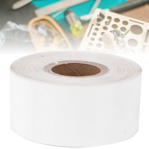 Varmpräglingsfolie Papper Läder Tyg Förpackningslåda DIY Dekorationsaccessoarer 3 cm Bredd 120 Meter/Rulle Vit