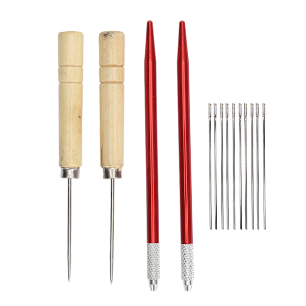 Docka Peruk Rooting Tool DIY Koppar Rod Trähandtag Docka hårtillbehör för hemmet