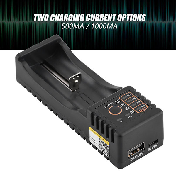 Liitokala Lii-100 Mini Multi-funksjon USB 1.2V / 3.7V / 3V / 3.85V Batterilader