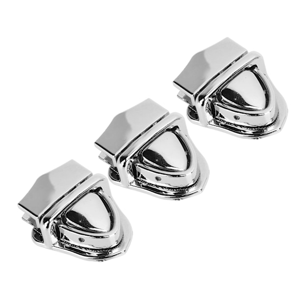 10 stk. Tuck Lock Clasp Catch Klassisk Glansfuld Legering Pung Tommelfingerlås til DIY Tegnebog Lædertaske