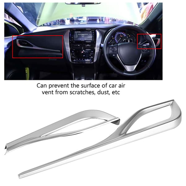 2 stk. innvendig frontluftventil deksel for Yaris VIOS (XP150) 2019-2021 (#1)