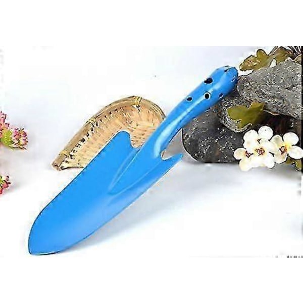Mini farvet metal haveskovl til børn, blomsterjord plantning grave transplantering let værktøj (tilfældig farve)