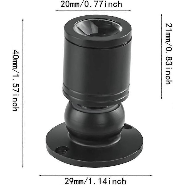 Mini Infälld Downlight, 1W Liten Infälld Mini Spotlight LED Takspotlight med Transformator för Vinskåp/Smyckeskåp/Vardagsrum/Garderob,