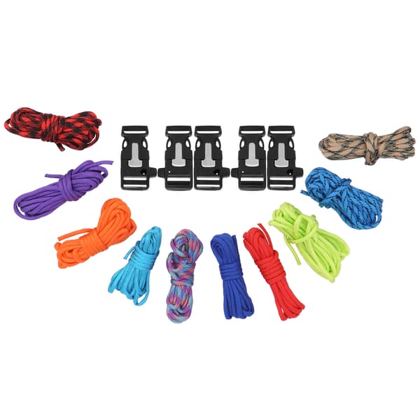 10st 3M/9.8FT Utomhus Camping 7-trådig Paracord Multifunktionellt Kraftigt Flätat Rep