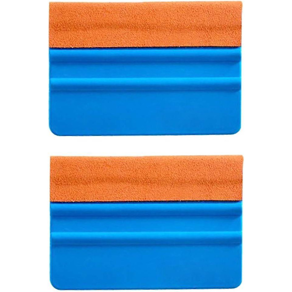 Högkvalitativ mockakantskrapa för fordonsvinylomslag (paket med 2, orange)