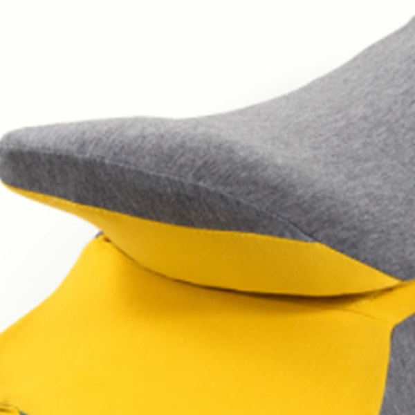 Memory Foam Nap Pillow Office Noon Sleeping Pillow School Table Desk Pillow for Students Lemon Yellow 38x33x15cm