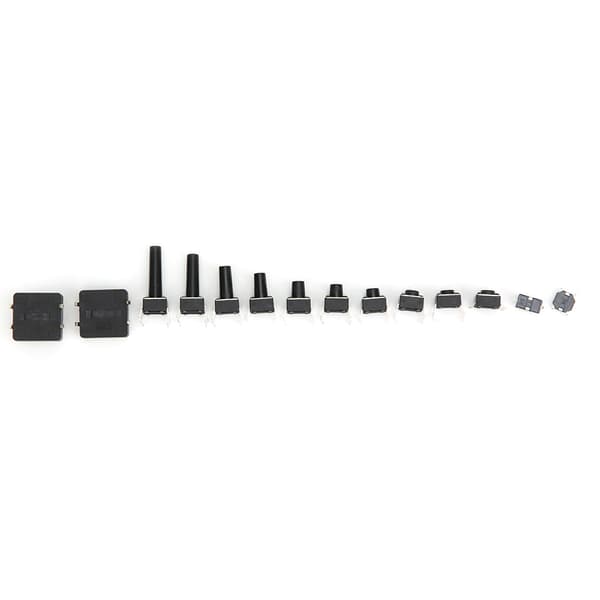 140 stk. 14 Verdi Taktil Mikro Trykknapp Bryter SMD DIP Taktbryter