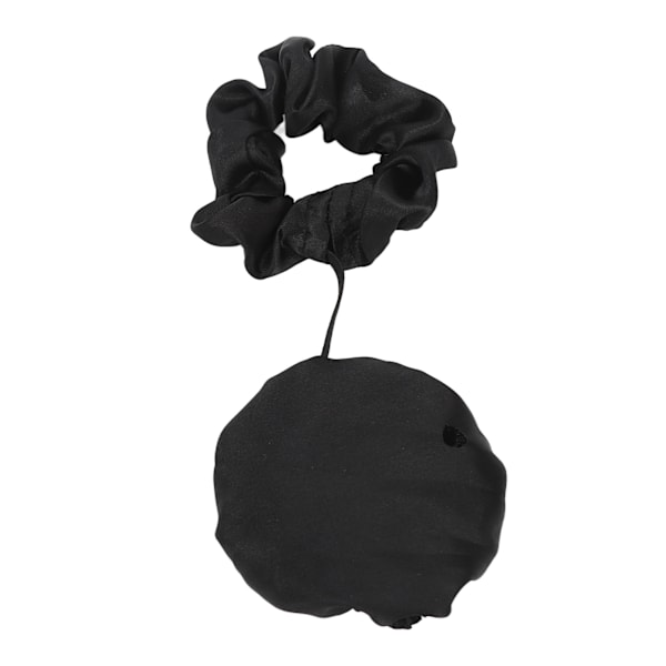 Drikkedeksel Scrunchie Set Vanntett Pulverforebygging Drikkebeskytter Deksel Scrunchie for Kopp Glass Svart