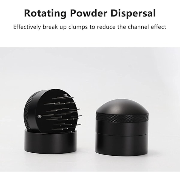 Kaffedispenser, 53mm Espresso Leveler Verktyg Professionell Espresso Utjämningsverktyg med Skyddskåpa Barista Tillbehör