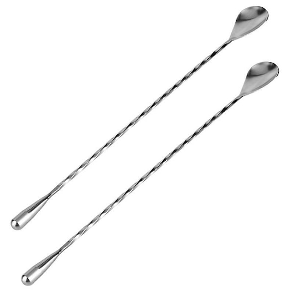 Cocktailblandare i rostfritt stål, 12 tum långt handtag, 2-pack