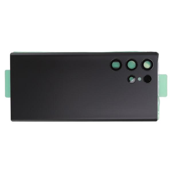 Bakre glassdeksel erstatningsbatteridørhus bakpanel for Samsung Galaxy S22 Ultra 5G S908U S908F svart
