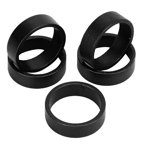 5 st/set 10 mm cykelheadset bricka blank yta hållbar mountainbike framgaffel bricka svart