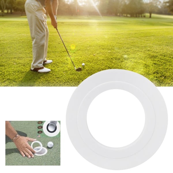 Plast Diameter Golf Putting Green Hole Cup Ring Treningshjelp Verktøy tilbehør