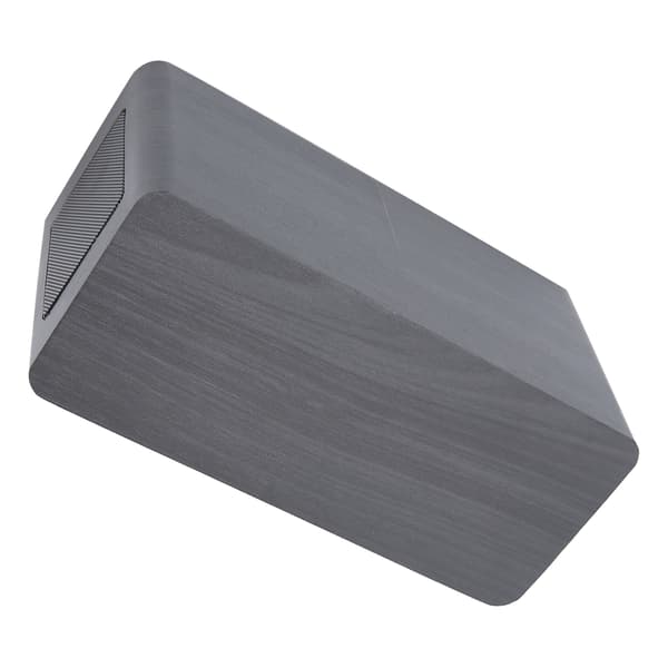 Multifunktionel Træ 2000mAh Mini Alarm Højttaler Trådløs Bluetooth Ur Stereo Højttaler (Sort Træ Grønt Lys)
