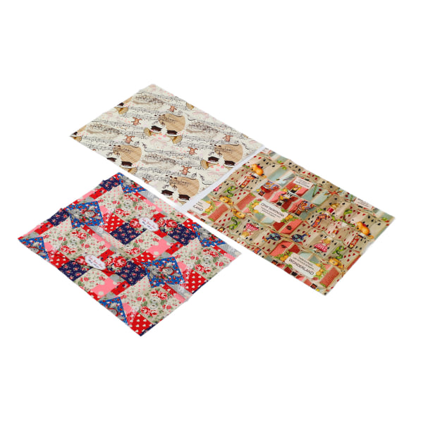 Syduk Mjuk hudvänlig Andas print Quiltduk för DIY Craft Bag Kläder Typ 7