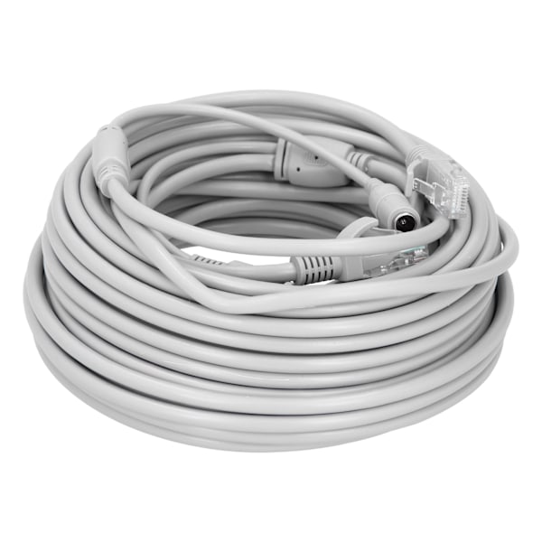 Kannettava Ethernet-kaapeli 2-in-1 power IP-kameran NVR CCTV -järjestelmälle 10m / 32,8ft