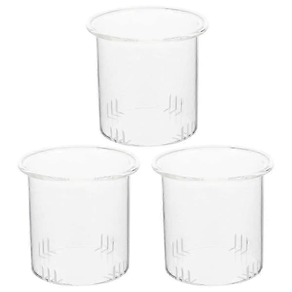 3 stk. tekanner i glass, utskiftbare tesiler, tefiltreringskopper, tekanneinfuser