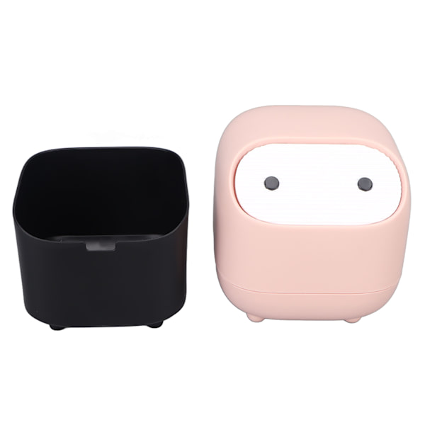 Sminkbord Mini papperskorg Hemmakontor Fashionabla söta sminkbordspapperskorg med lock
