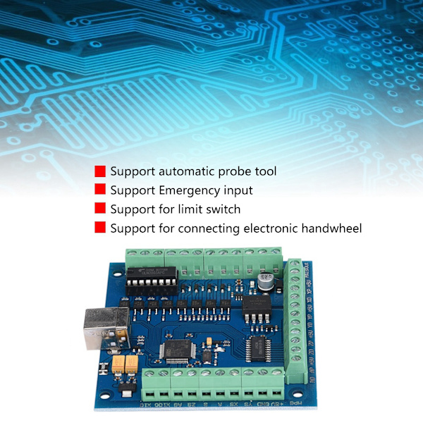 MACH3 USB 4-axlig 100KHz USB CNC rörelsekontrollkort gravyr breakout-kort - 1 stycke