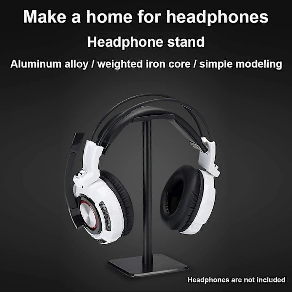 Hodetelefonstativ, Gaming Headset Holder, Skrivebord Hodetelefonholder, Universal Avtakbar Aluminium Legering Hodetelefonholder Rosa