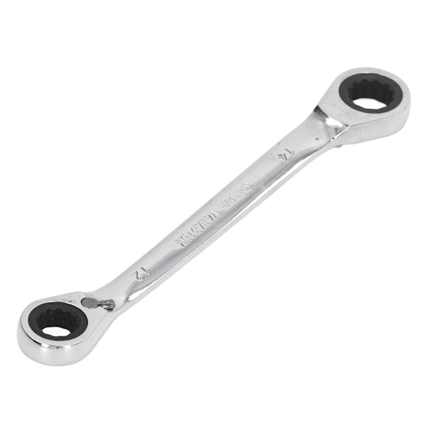 Kaksoispääratchet-avain 12-14 mm 72-hampainen kromivanadiumteräksinen kaksipäinen räikkäavain autokorjaukseen