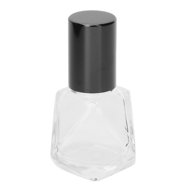 Professionell Glas Parfym Rollerflaska Bärbara Eterisk Olja Roll On Flaskor 8ML Svart Lock