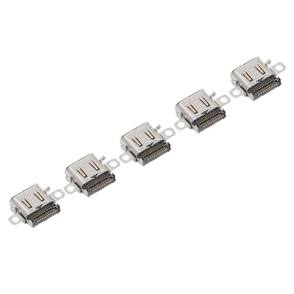 Peliohjaimen Type C -liitännän vaihtopeliportti SWITCH OLED -konsolille, 5 kpl
