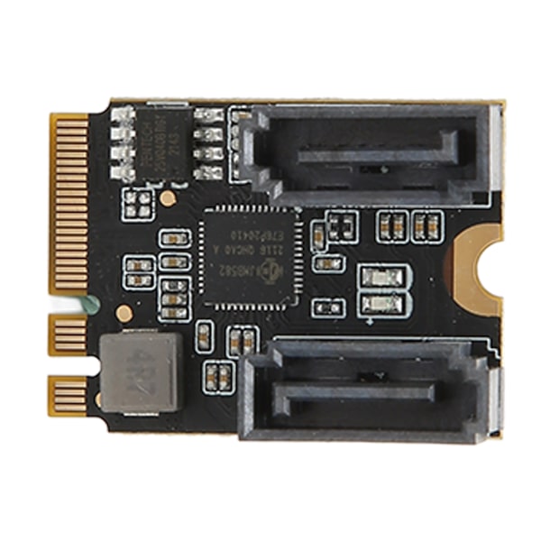 M.2 til 2 porte SATA3.0 6Gbps JMB582 Chip M.2 til 2 porte SATA3.0 udvidelseskort til computer til Windows