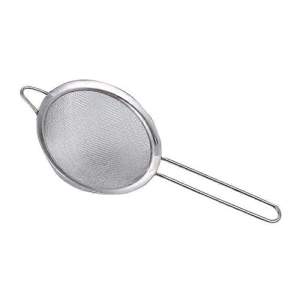 Skinnende te-si i rustfrit stål Diameter: 75 mm, Sølv