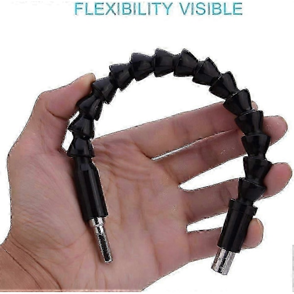 Flexibel Förlängningsaxel Borr Flexibel Borr 1/4' Hex Skaft Hållare Flex Borradapter Magnetisk Anslutningsdrivaxel Spets Svart Universal