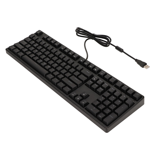 Röd switch-tangentbord 108 tangenter trådbundet röd switch ergonomisk vit bakgrundsbelyst mekaniskt tangentbord för PC bärbar dator