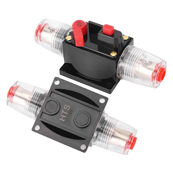 Bil Truck Audio Nulstilling Afbryder Sikring Holder Bil Tilbehør DC 12-24V40A