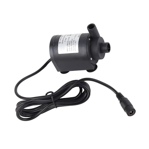 DC 24V 1000L/H Varmtvannssirkulasjonspumpe Solenergi børsteløs motor 7m løft